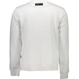 Plein Sport - Witte Katoenen Trui - Heren - Sweatvesten - Met Contrasterende Details
