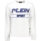 Plein Sport - Witte Katoenen Trui - Heren - Sweatvesten - Met Contrasterende Details