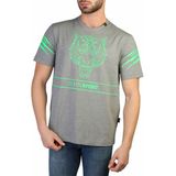 Plein Sport - Katoen T-shirt - Grijs - Heren