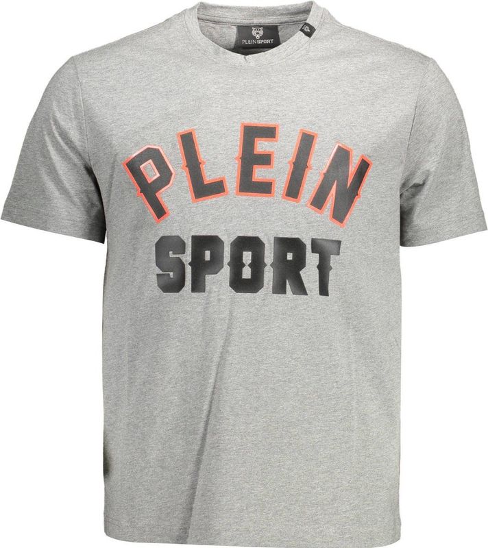 Plein Sport - T-shirt - Grijs - Katoen
