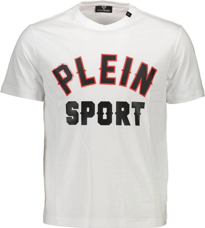 Plein Sport - Cotton T-Shirt - Wit - Heren