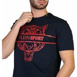 Plein Sport - T-shirt - Blauw - Heren - Katoen