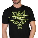 Plein Sport Heren Grijze Katoenen T-shirt
