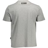 Plein Sport Heren Grijze Katoenen T-shirt