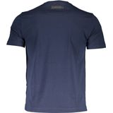 Plein Sport Stencil Tiger Logo Marineblauwe T-shirt