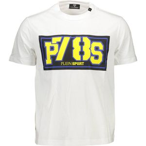 Plein Sport - Sportshirts - Wit - Katoen