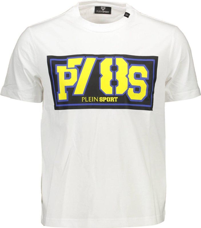 Plein Sport - Sportshirts - Wit - Katoen