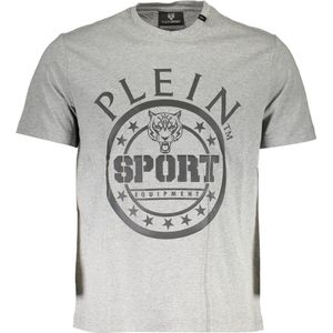 Plein Sport - T-shirt - Bruin - Katoen - Korte Mouwen