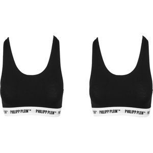 Philipp Plein - Bi-Pack Sport BH's - Zwart - Hoogwaardige Stof - Maximale Ondersteuning
