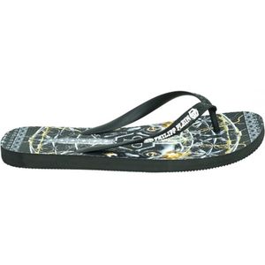 Philipp Plein - Slippers - BRD-90199-BLACK-MULTI - Unisex - zwart,geel - EU 42-43