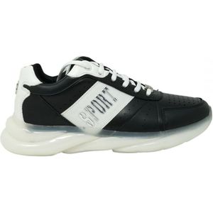 Plein Sport Laag Uitgesneden Logo Zwarte Sneakers - Maat 42