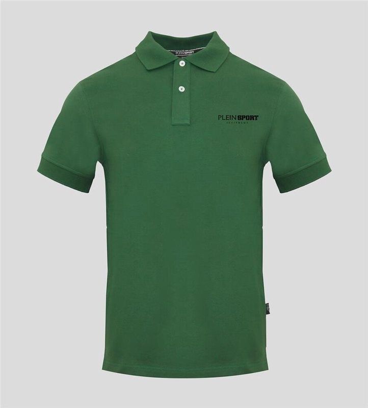 Plein Sport - Poloshirt - Korte Mouwen - Wit - 95% Katoen 5% Elastaan