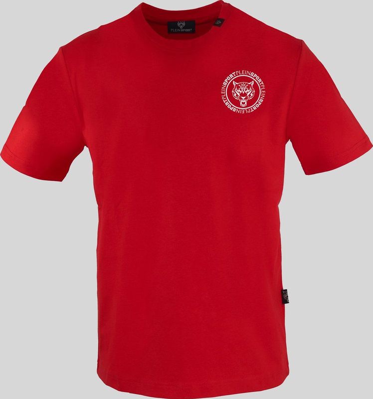 Plein Sport - T-shirt - Wit - Katoen - Korte Mouw met Merkprint