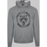 Plein Sport - Hoodie - Grijs - Katoen - Met Merkprint en Klauwen