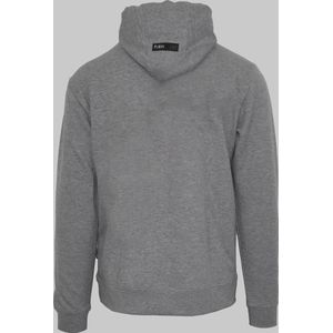 Plein Sport - Hoodie - Grijs - Katoen - Met Merkprint en Klauwen