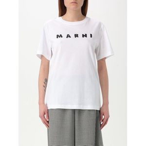 Marni - T-shirt - Wit - Katoen - Geprint Logo