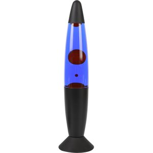 Lavalamp - Paarse Lava - Zwarte Basis - LED Verlichting - Sfeerverlichting