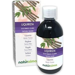 Zoethout (Glycyrrhiza glabra) wortels Alcoholvrije moedertinctuur Naturalma - Vloeibaar extract druppels 500 ml - Voedingssupplement - Veganistisch