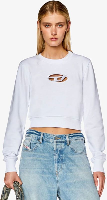 Diesel - F-Slimmy-Od Sweatshirt - Wit - Katoen