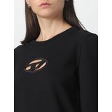 Diesel - Cropped Sweatshirt - Zwart - Katoen - Uitgesneden Logo