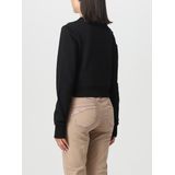 Diesel - Cropped Sweatshirt - Zwart - Katoen - Uitgesneden Logo