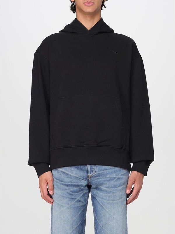 Diesel, Heren, Sweatshirts & Hoodies, Zwart, Maat: L Katoen,