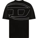 DIESEL Shirt 'BOGGY-MEGOVAL-D'  zwart / offwhite