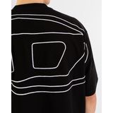 DIESEL Shirt 'BOGGY-MEGOVAL-D'  zwart / offwhite