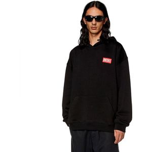 Diesel, Heren, Sweatshirts & Hoodies, Zwart, Maat: L Katoen,