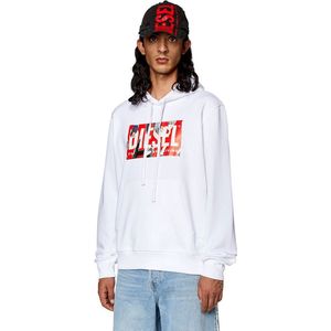 Diesel - Hoodie - Groen - Katoen - Reguliere Pasvorm