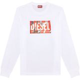 Diesel Just L6 T-shirt Met Lange Mouwen Wit L Man
