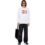 Diesel Just L6 T-shirt Met Lange Mouwen Wit L Man
