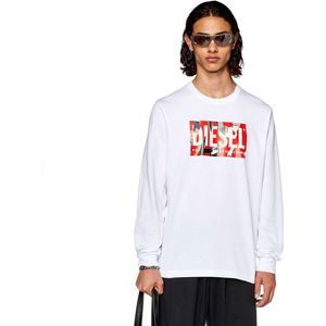 Diesel Just L6 T-shirt Met Lange Mouwen Wit L Man