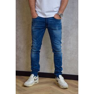 Diesel - Jeans - Donkerblauw - Effen - Denim
