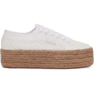 Superga Women 2790 Rope Macrame Rhombus White