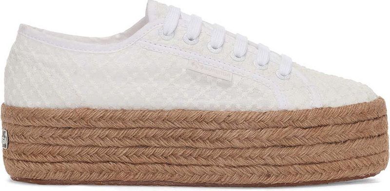 Superga Women 2790 Rope Macrame Rhombus White