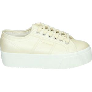 Superga Women 2790 Platform Pearl Canvas White Avorio Matt