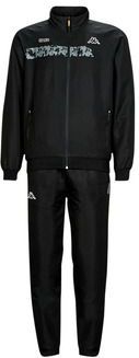Kappa - Genzio Trainingspak - Zwart - Polyester - Slanke Pasvorm