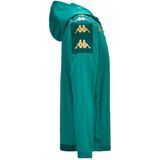 Kappa - Hoodie - Zwart - Polyester - Capuchon, Rits en Ritszakken