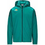 Kappa - Hoodie - Zwart - Polyester - Capuchon, Rits en Ritszakken