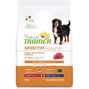 3kg Trainer Natural Sensitive No Gluten Adult Med/Max Lamb hondenvoer droog