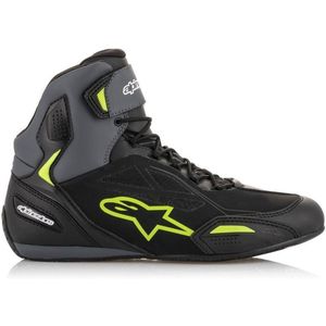 Alpinestars Faster-3 Drystar® Motorrad-Schuhe Black Cool Gray, Größe: 7