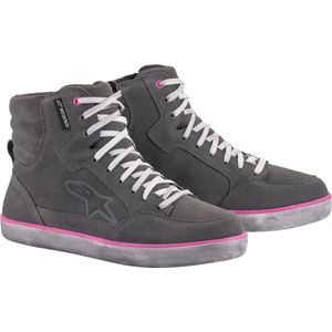 Alpinestars J-6 WP dames schoen licht grijs/roze