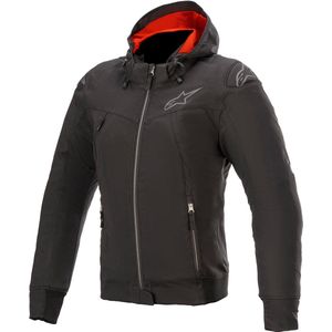 Alpinestars Sektor V2 Tech Black Bright Red Motorcycle Hoodie  Jas