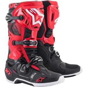 Alpinestars Tech 10 Red Black US 8 - Maat - Laars