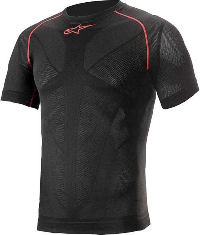 Alpinestars - Ride Tech V2 - Hemd - Zwart/Rood - Gebreid - Uniseks