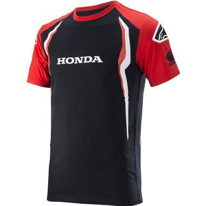 Alpinestars - Honda - T-shirt - Zwart - Katoen