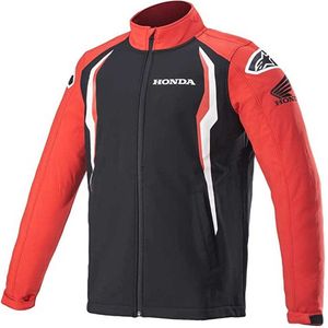 Alpinestars - Co-branded Softshell Jas - Zwart - Polyester - Met Honda-logo's