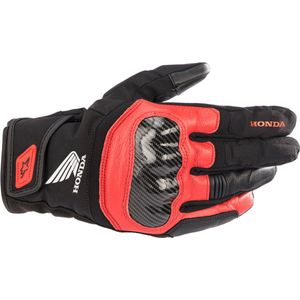 Alpinestars Honda Smx Z Drystar Glove Black Bright Red S - Maat S - Handschoen