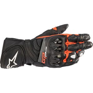 Alpinestars GP Plus R V2, handschoenen, Zwart/Neon-Rood/Grijs/Wit, S